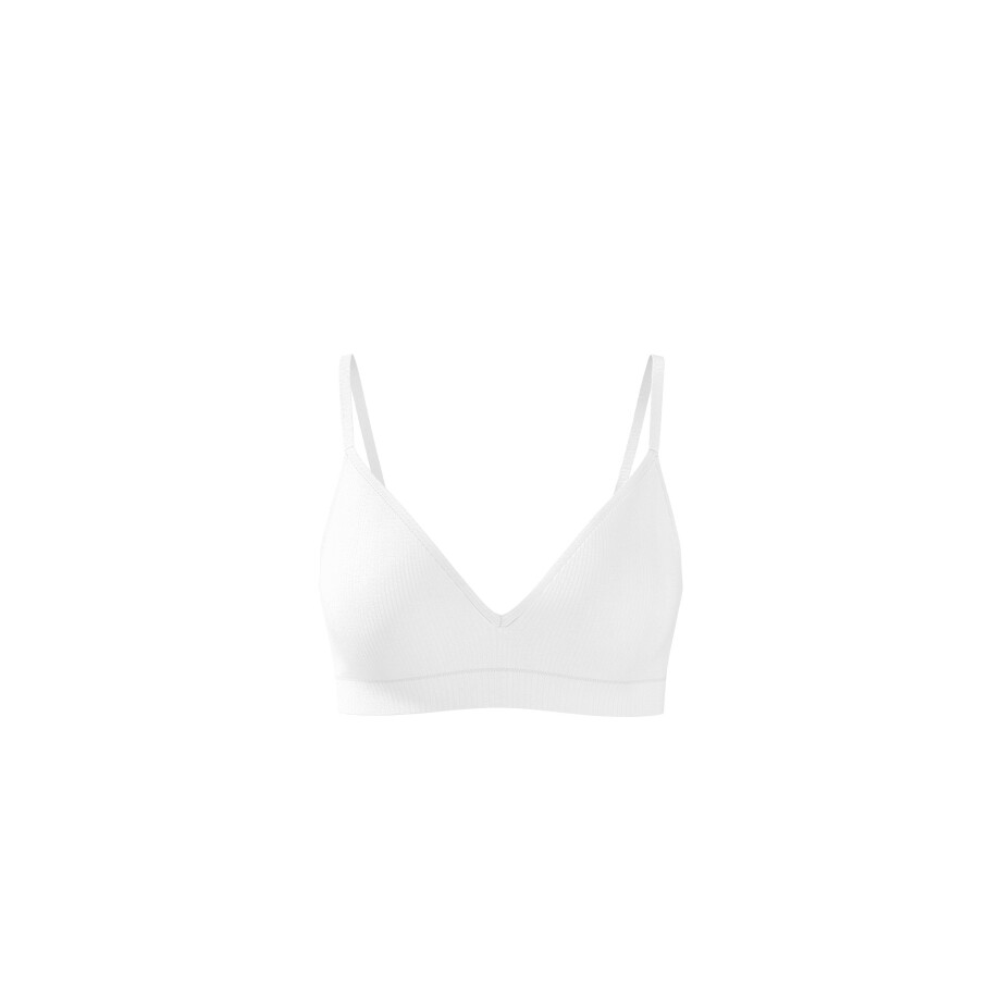 ESMARA Dames geribde soft-bh (Wit, 75B) ESMARA Dames geribde soft-bh (Wit, 75B) afbeelding 1