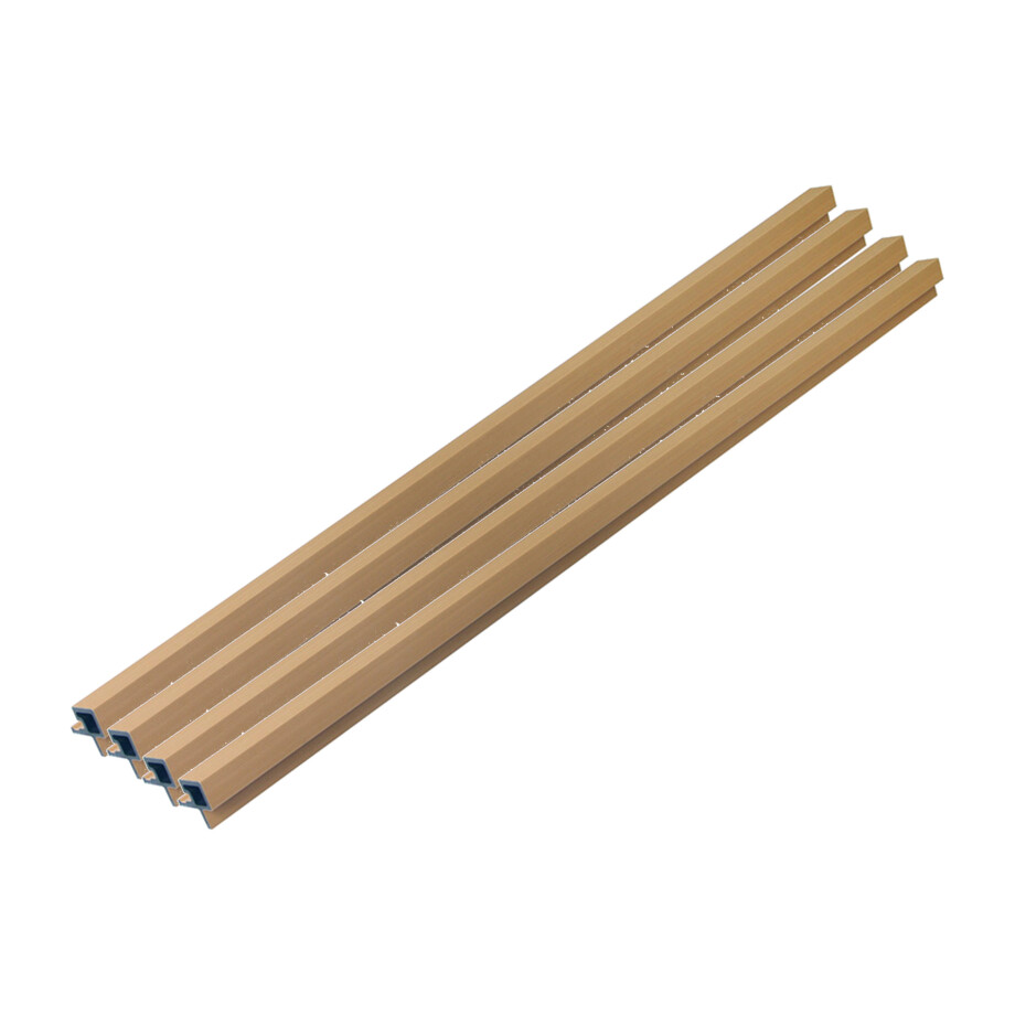 HOME DELUXE WPC hoekprofiel SANO, voor gevelbekleding "DUVAR" (4-delige set, Teak) afbeelding 1
