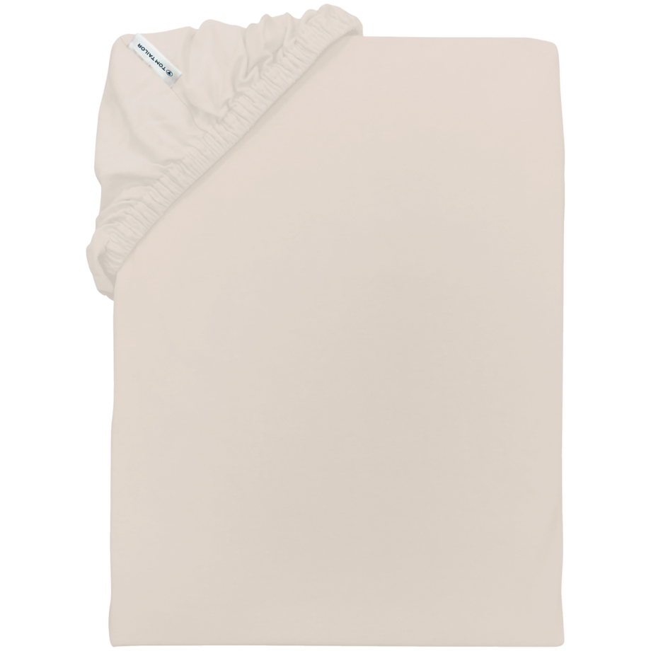 TOM TAILOR Jersey hoeslaken, 90-100 x 200 cm (Beige) afbeelding 1