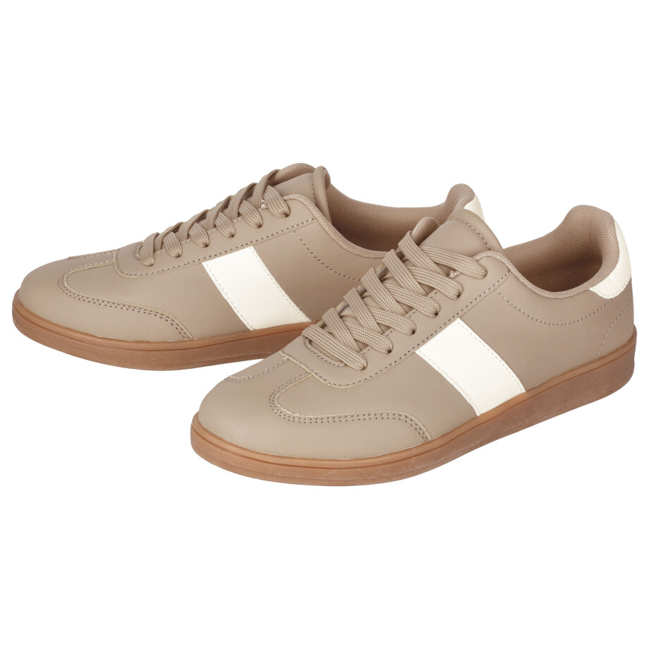 ESMARA Dames sneakers (Beige/wit, 37) afbeelding 1