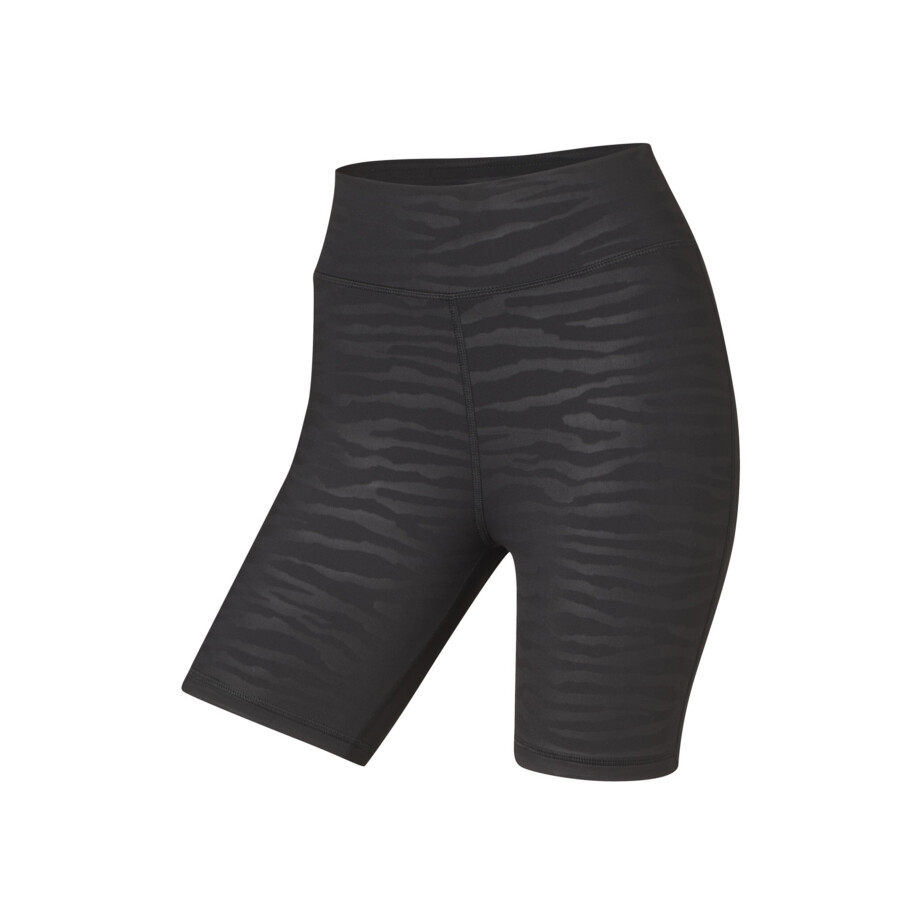 CRIVIT Dames fietsshort (L (44/46), Zwart met print) afbeelding 1