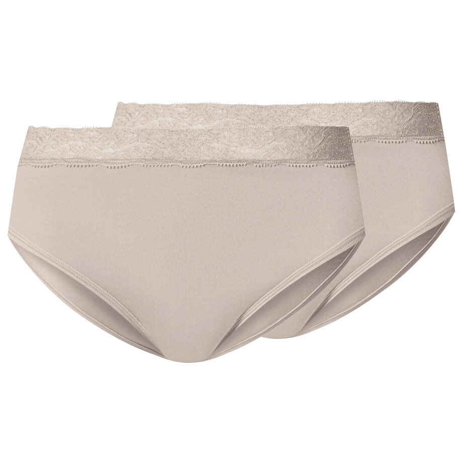 esmara Set van 2 dames onderbroeken (Beige, S (36-38)) afbeelding 1