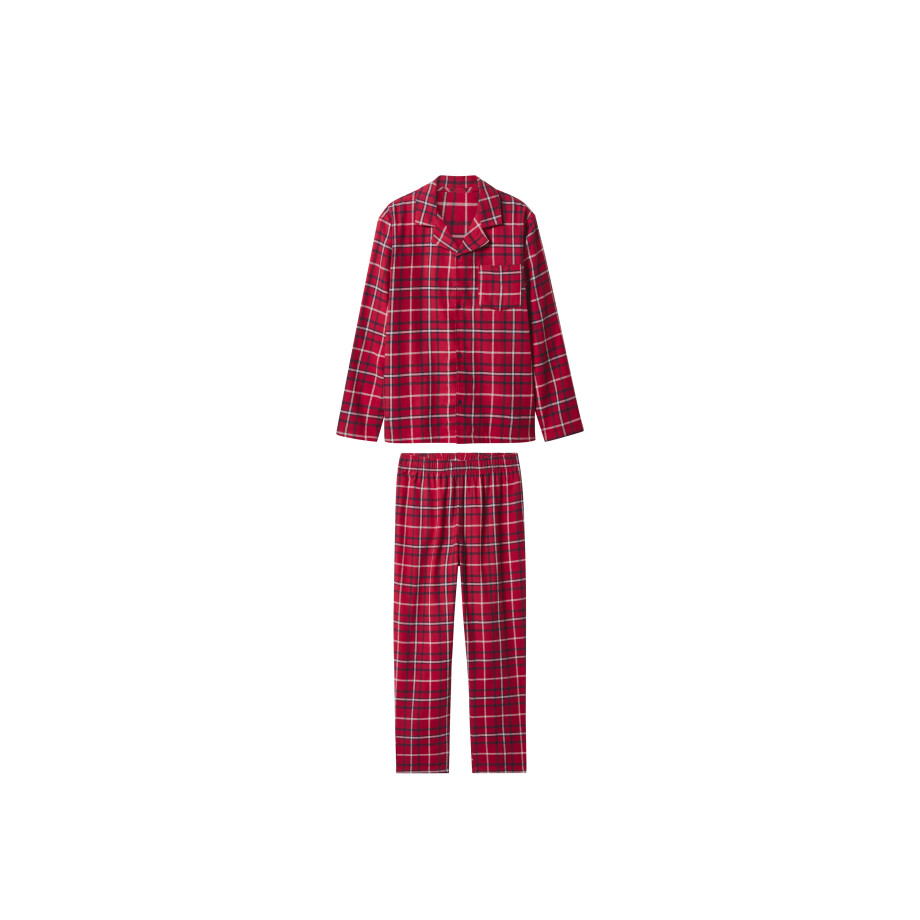 esmara Men Flanellen heren pyjama (Rood, S) afbeelding 1