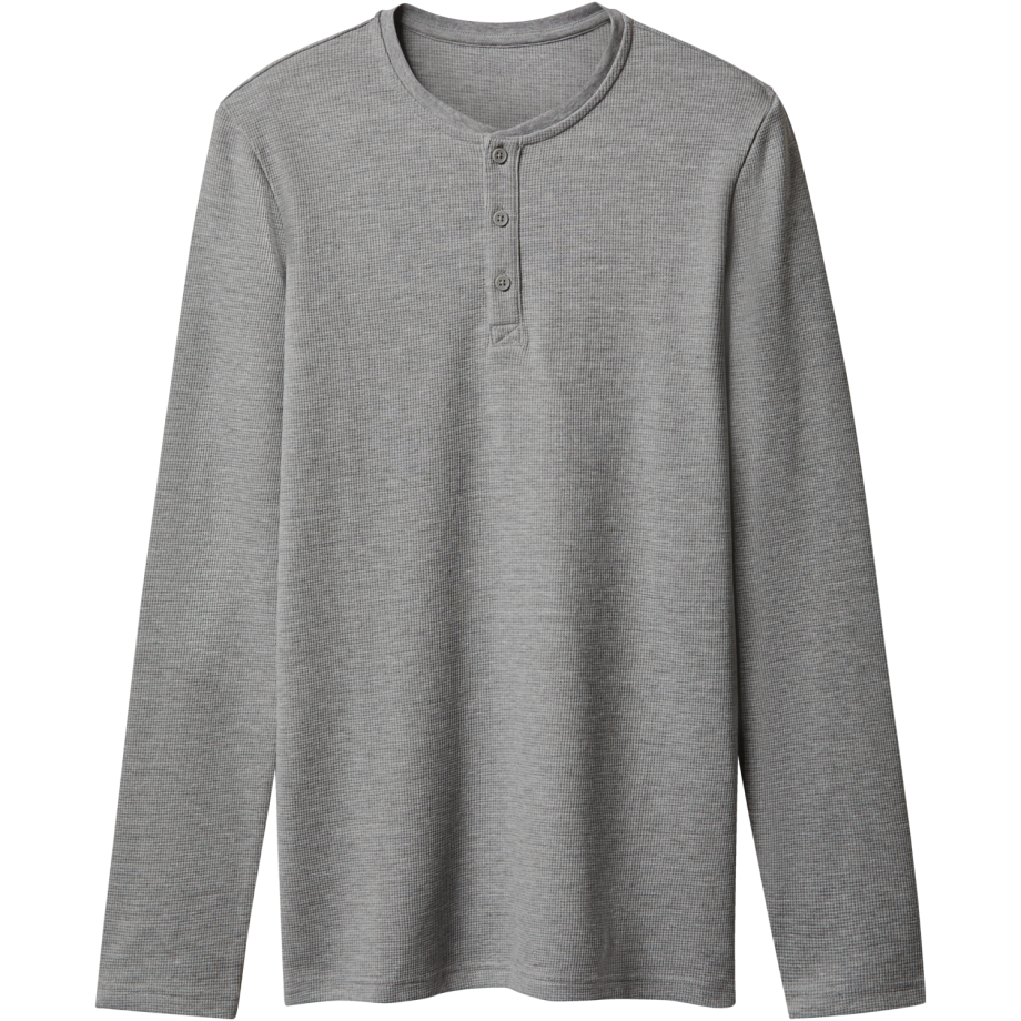 esmara Men Heren longsleeve (Grijs, S) afbeelding 1