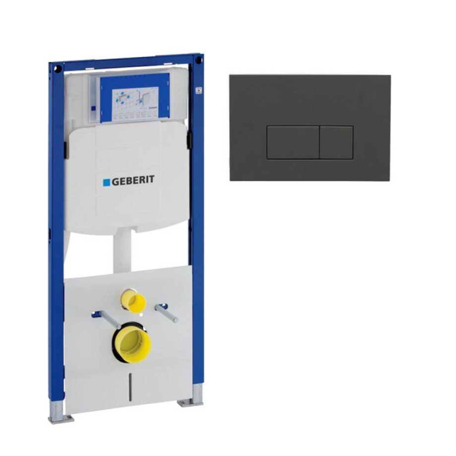 Geberit Duofix Element - UP 320 - QeramiQ push bedieningsplaat - wand 112cm - bedieningsplaat antraciet mat - rechthoekige knoppen - kunststof wit glans SW1102377 SW1242378 Geberit Duofix Element - UP 320 - QeramiQ push bedieningsplaat - wand 112cm - bedieningsplaat antraciet mat - rechthoekige knoppen - kunststof wit glans SW1102377 SW1242378 afbeelding 1