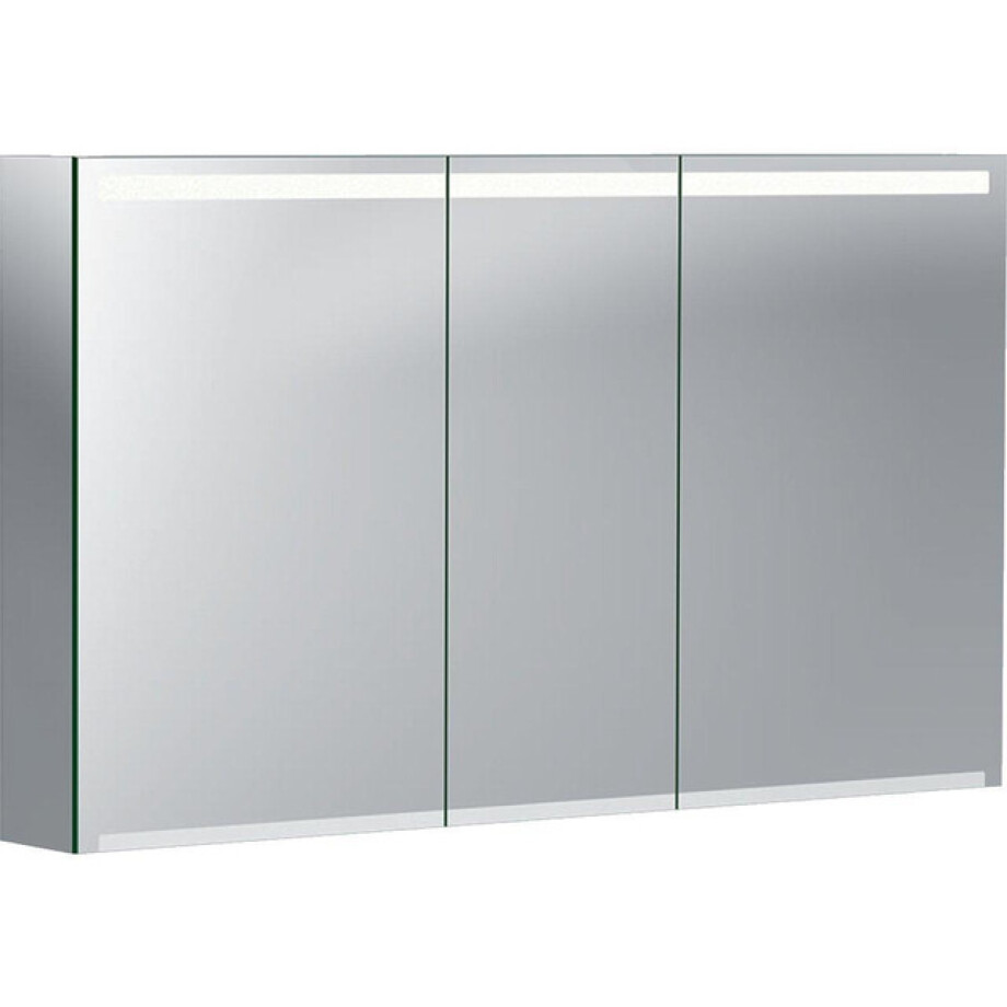Geberit Option spiegelkast met verlichting 3 deuren 120x70x15cm 500.207.00.1 afbeelding 1