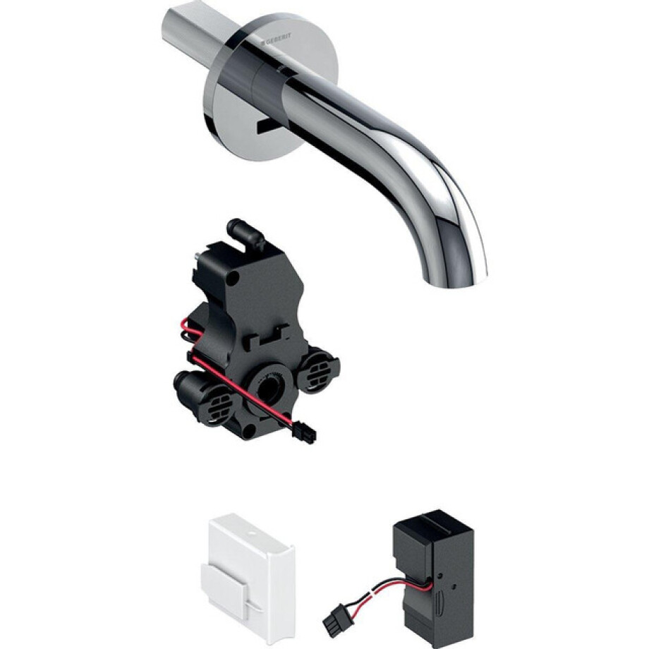 Geberit Piave elektronische wandwastafelkraan koud voor netvoeding 22cm chroom 116.281.21.1 Geberit Piave elektronische wandwastafelkraan koud voor netvoeding 22cm chroom 116.281.21.1 afbeelding 1