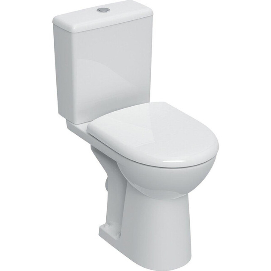 Geberit Renova Comfort staand verhoogd toilet pack rimfree afneembare softclose zitting wit 501.849.01.1 afbeelding 1