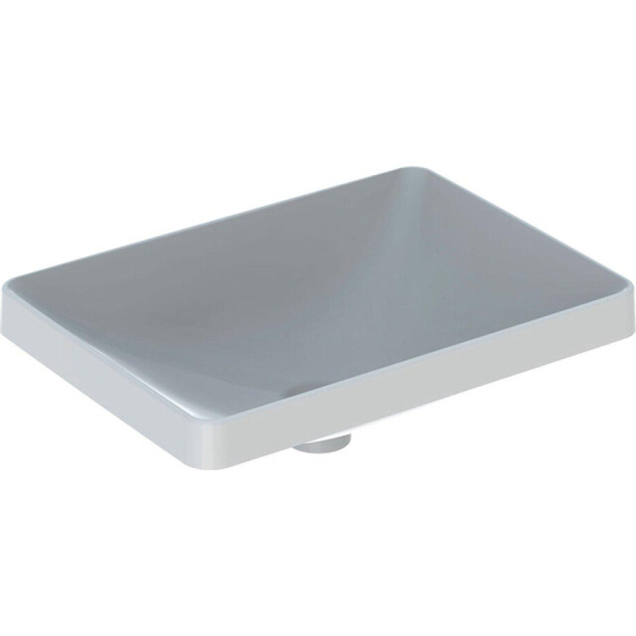 Geberit VariForm opbouwwastafel rechthoekig zonder kraangat zonder overloop 55x40x17.8cm wit 500738012 500.738.01.2 afbeelding 1