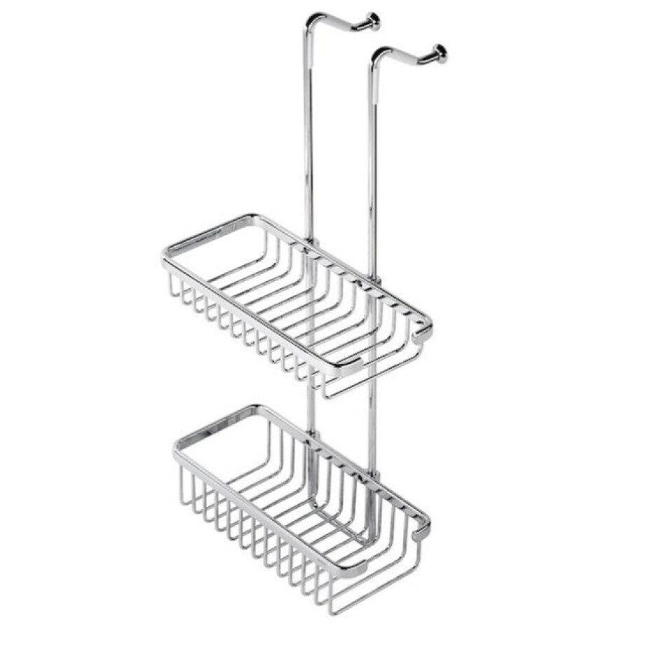 Geesa Basket Doucherek hangend dubbel 26.5cm Chroom 91253 afbeelding 1