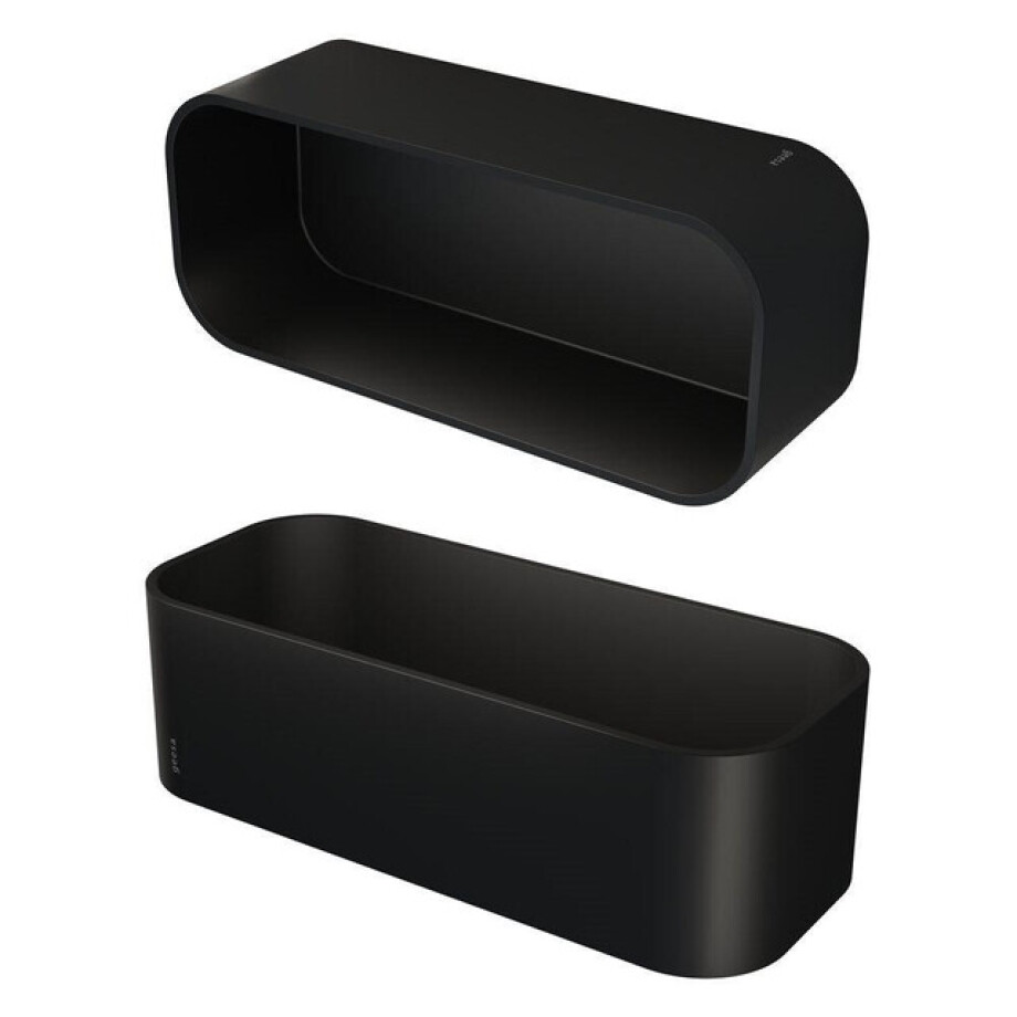 Geesa Frame Douchemand / Planchet 25cm Zwart 918901-06 afbeelding 1