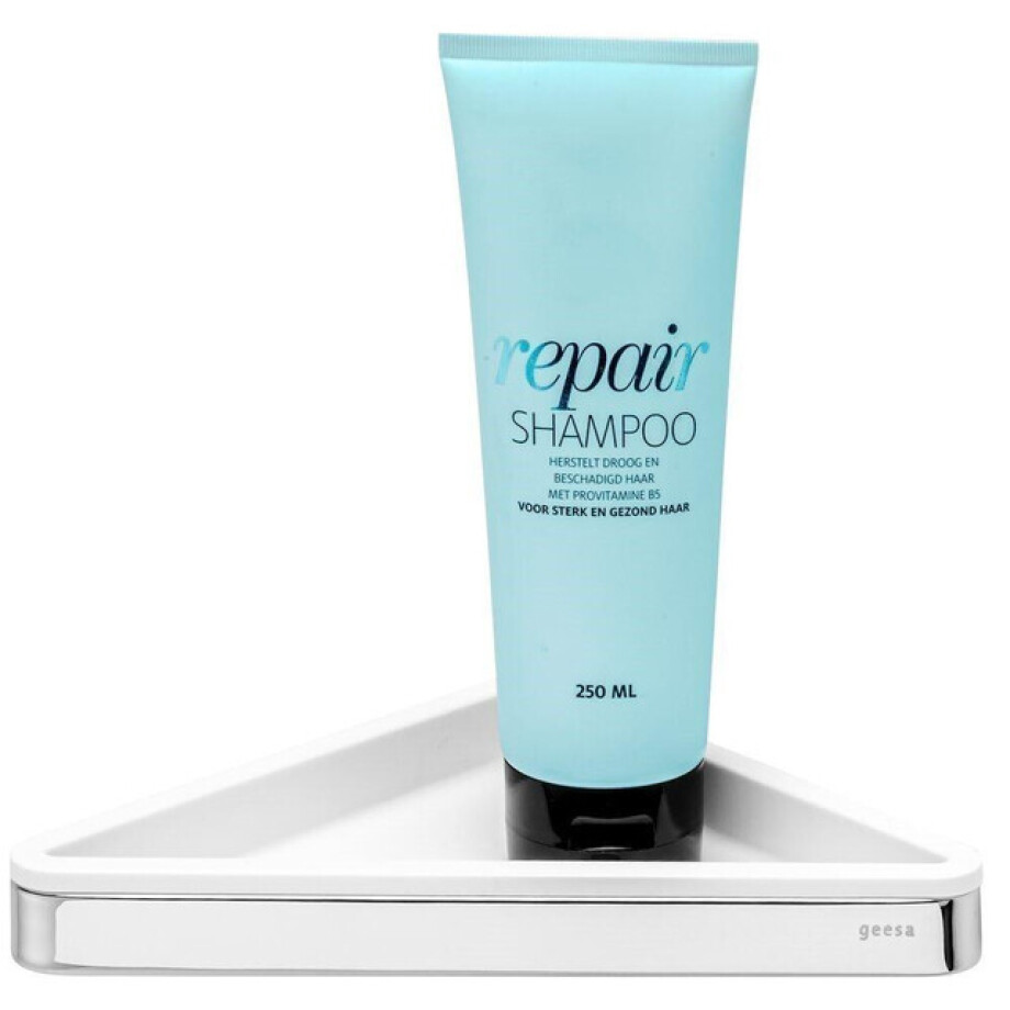 Geesa Frame Hoekplanchet Wit / Chroom 918803-02 Geesa Frame Hoekplanchet Wit / Chroom 918803-02 afbeelding 1