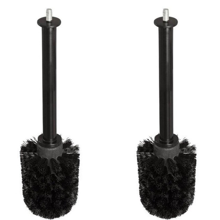 Geesa Hotel borstelkop met connector zwart (2 stuks) 91224450 afbeelding 1