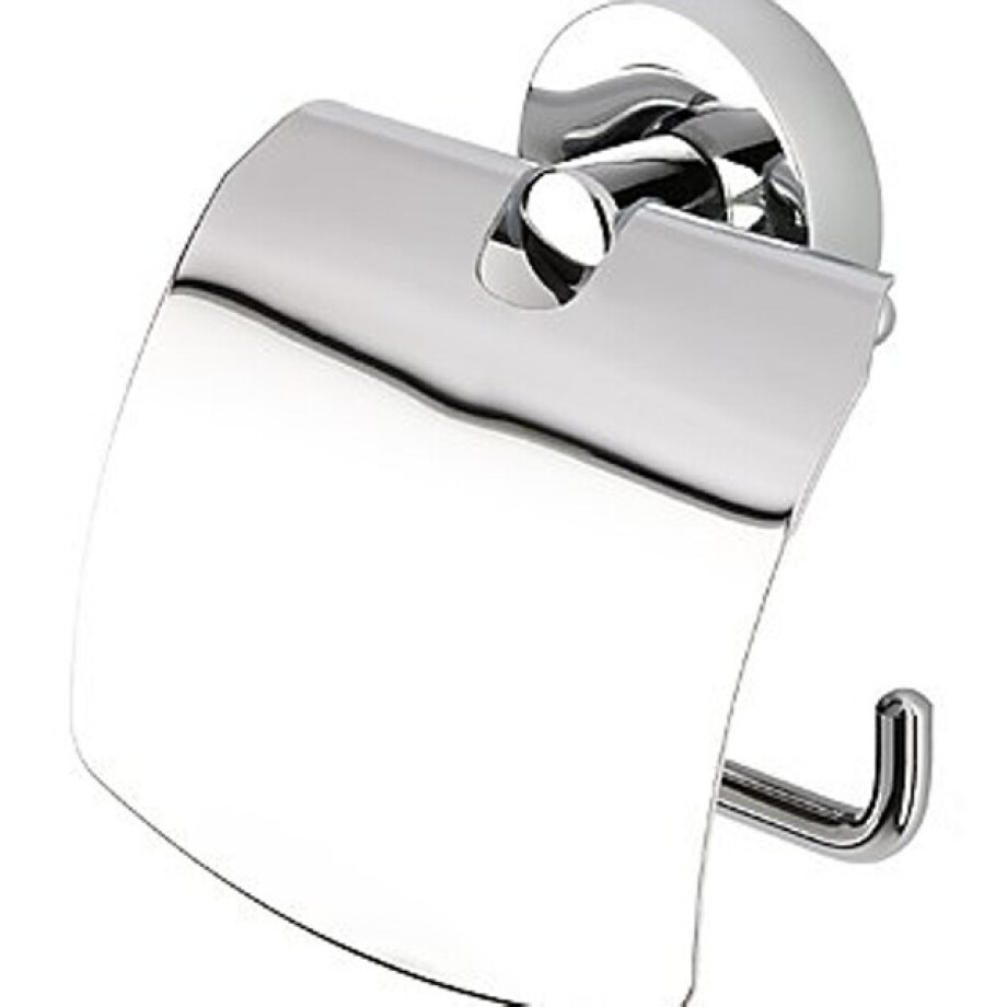 Geesa Luna closetrolhouder met klep chroom 915508 afbeelding 1
