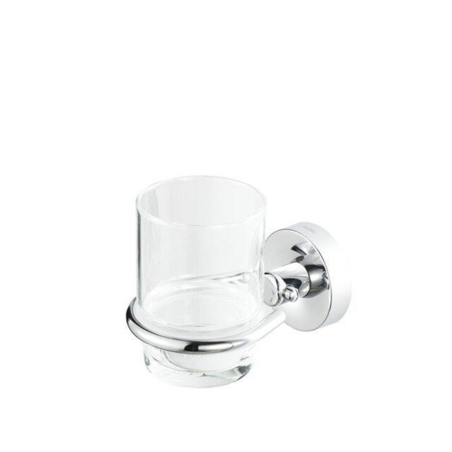 Geesa Luna glashouder met glas chroom 915502 Geesa Luna glashouder met glas chroom 915502 afbeelding 1