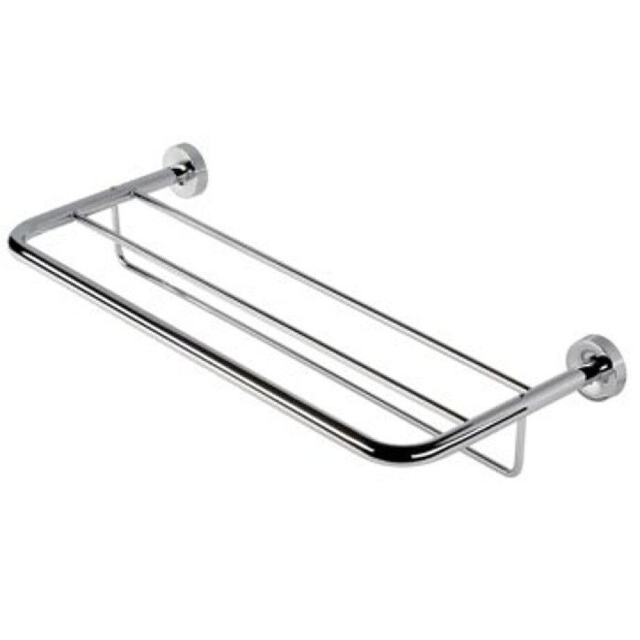 Geesa Luna handdoekplateau met handdoekhouder 60cm chroom 915552 afbeelding 1