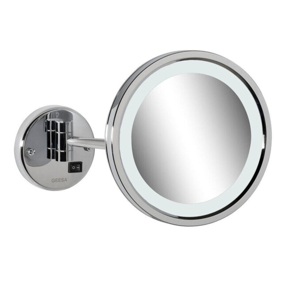 Geesa Mirror Scheerspiegel LED-verlichting 1 arm 3x vergrotend ø 215 mm Chroom 911088 afbeelding 1