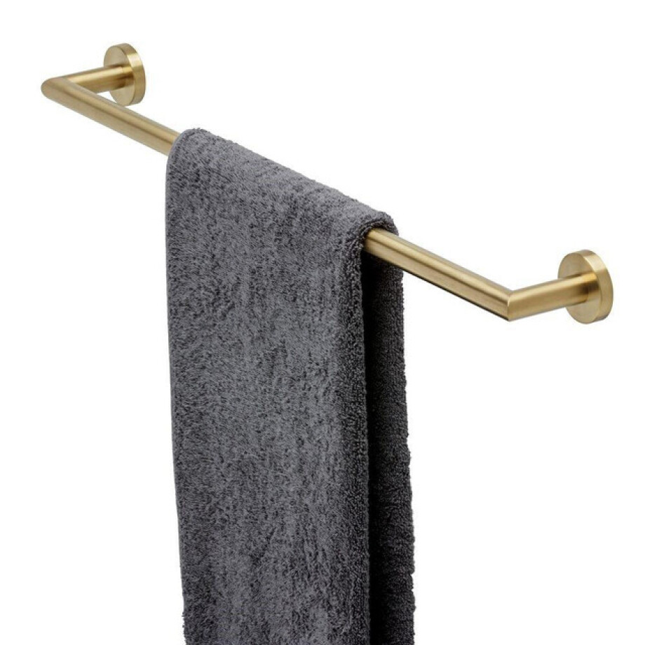 Geesa Nemox Handdoekrek 64.8cm Goud geborsteld 916507-07-60 afbeelding 1