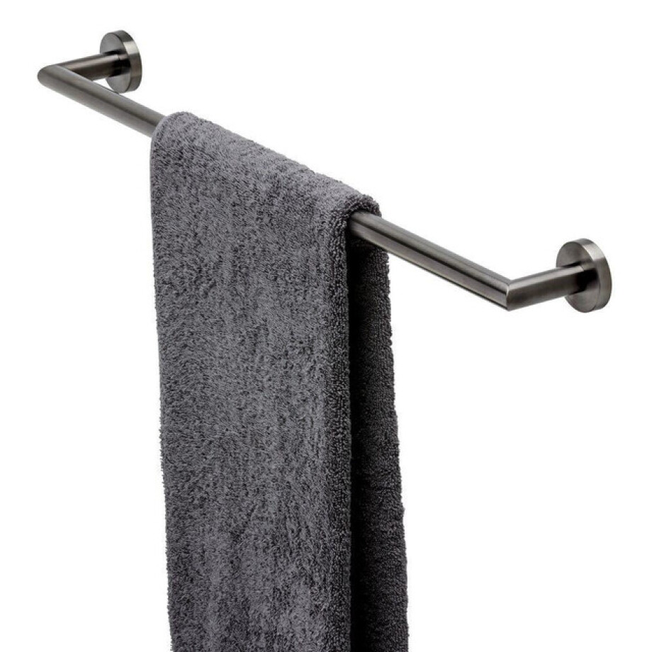 Geesa Nemox Handdoekrek 64.8cm Zwart metaal geborsteld 916507-09-60 afbeelding 1