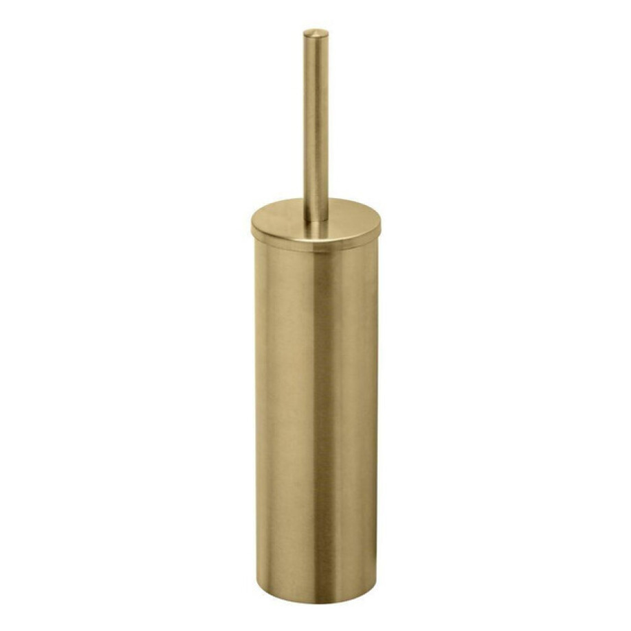 Geesa Nemox Toiletborstel - vrijstaand - witte borstelkop - goud geborsteld 916511-07 afbeelding 1