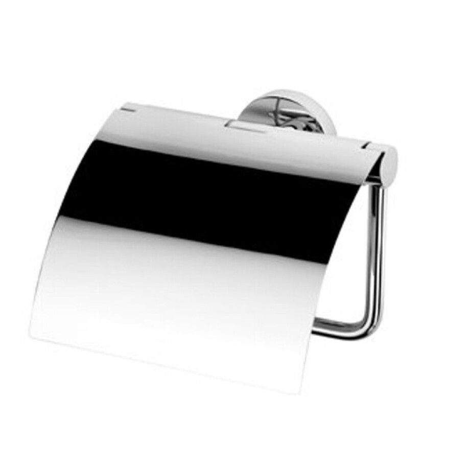 Geesa Nemox Toiletrolhouder met klep Chroom 916508-02 afbeelding 1