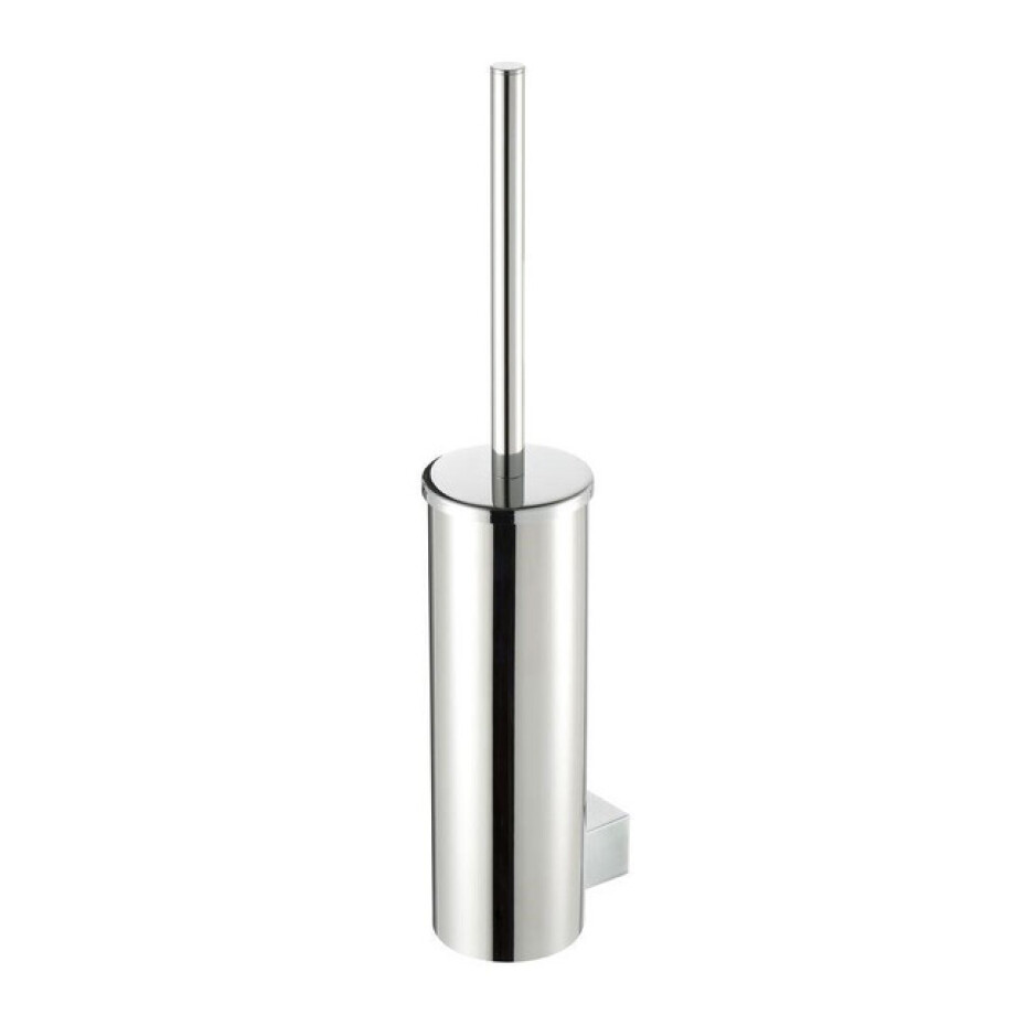 Geesa Nexx Toiletborstel met houder Chroom (zwarte borstelkop) 917510-06 afbeelding 1