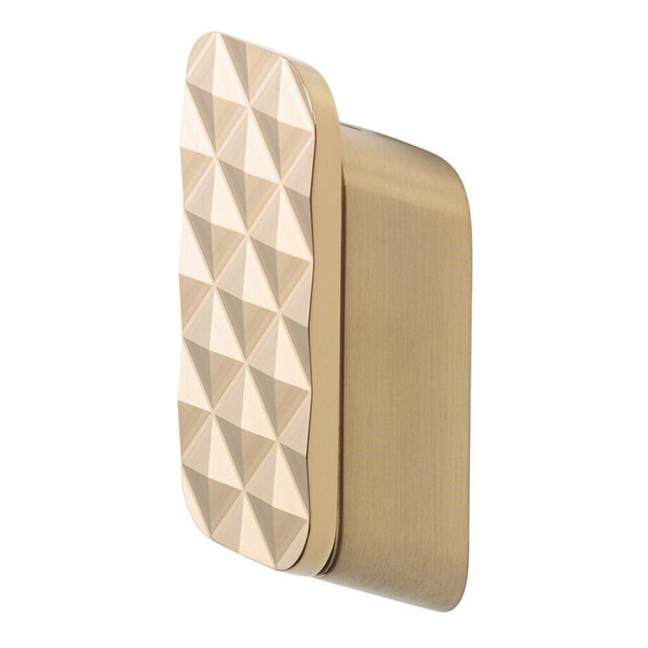 Geesa Shift Handdoekhaak medium met diamantpatroon Goud geborsteld 9199670791 Geesa Shift Handdoekhaak medium met diamantpatroon Goud geborsteld 9199670791 afbeelding 1