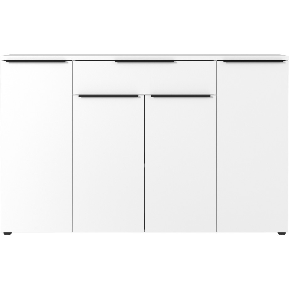 GERMANIA Dressoir Milaan Dressoir met een lade en 4 deuren, in grafiet & wit beschikbaar afbeelding 1