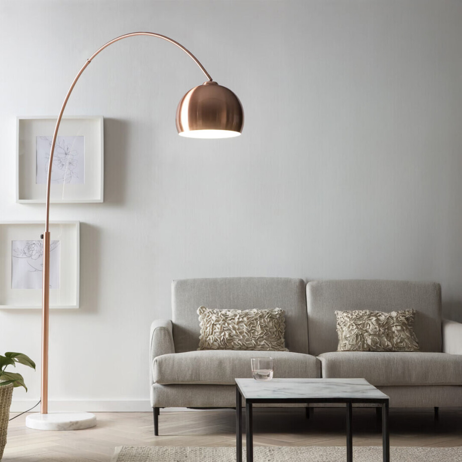 Artistiq Vloerlamp 'Gimmie', kleur Koper Artistiq Vloerlamp 'Gimmie', kleur Koper afbeelding 1