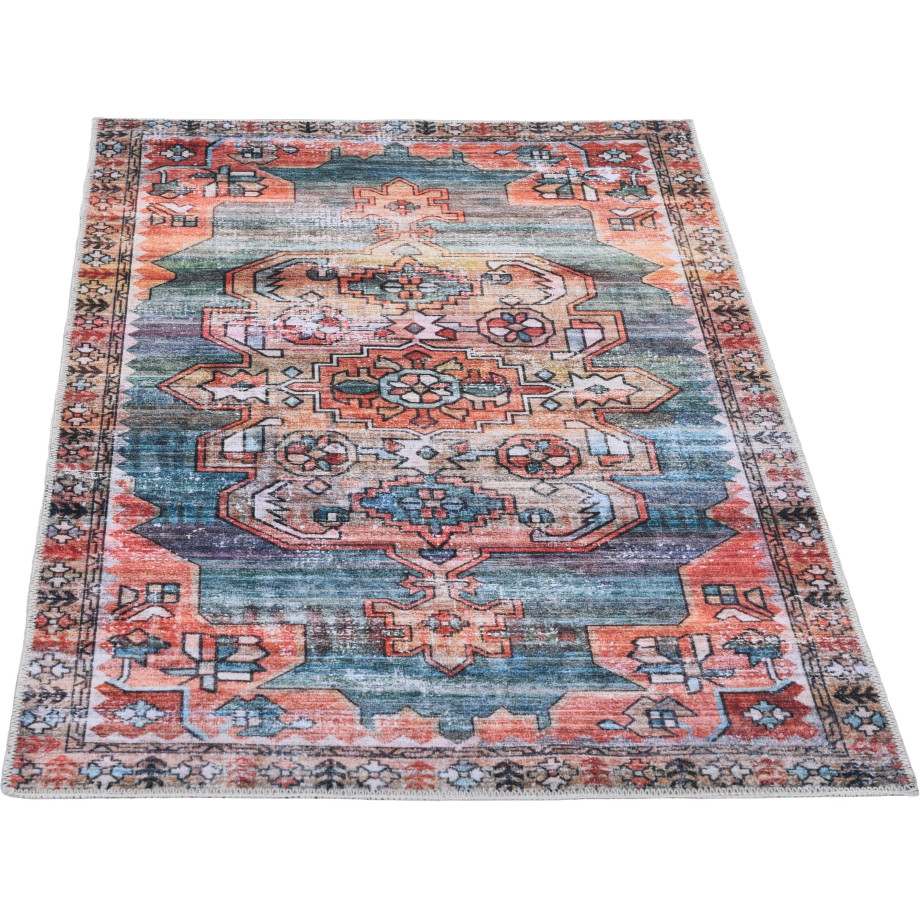 Gino Falcone Vloerkleed Adara GF 091 Platweefsel, oriënt-look, vintage-design, wasbaar afbeelding 1
