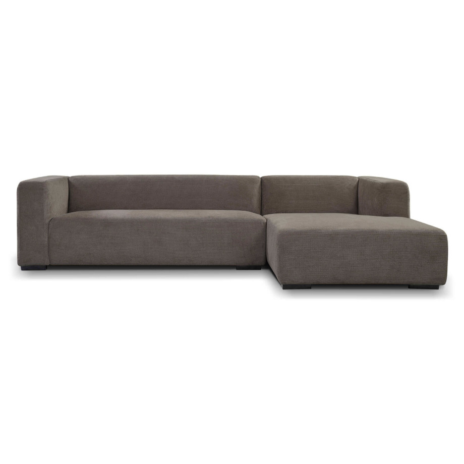 Sohome 2,5-zits Loungebank 'Moiré' Rechts, kleur Grijs afbeelding 1