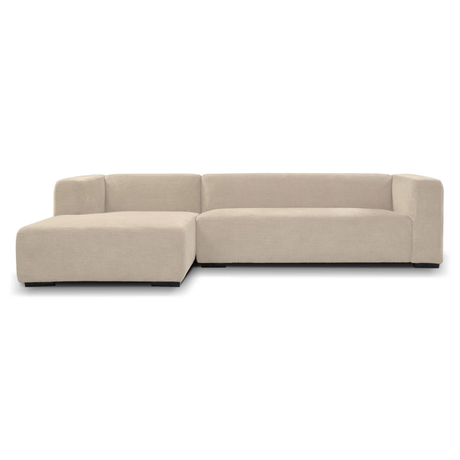 Sohome 2,5-zits Loungebank 'Moiré' Links, kleur Crème afbeelding 1
