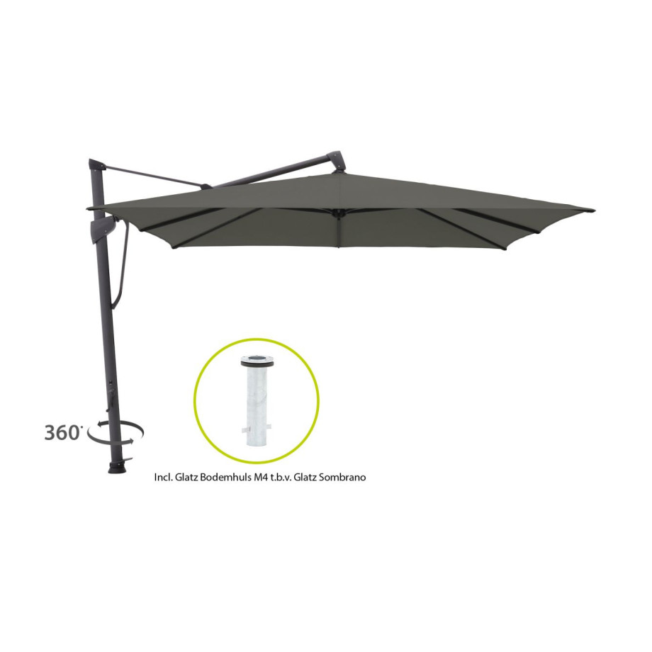 Glatz Sombrano S+ Easy zweefparasol 300x300cm - Laagste prijsgarantie! afbeelding 1