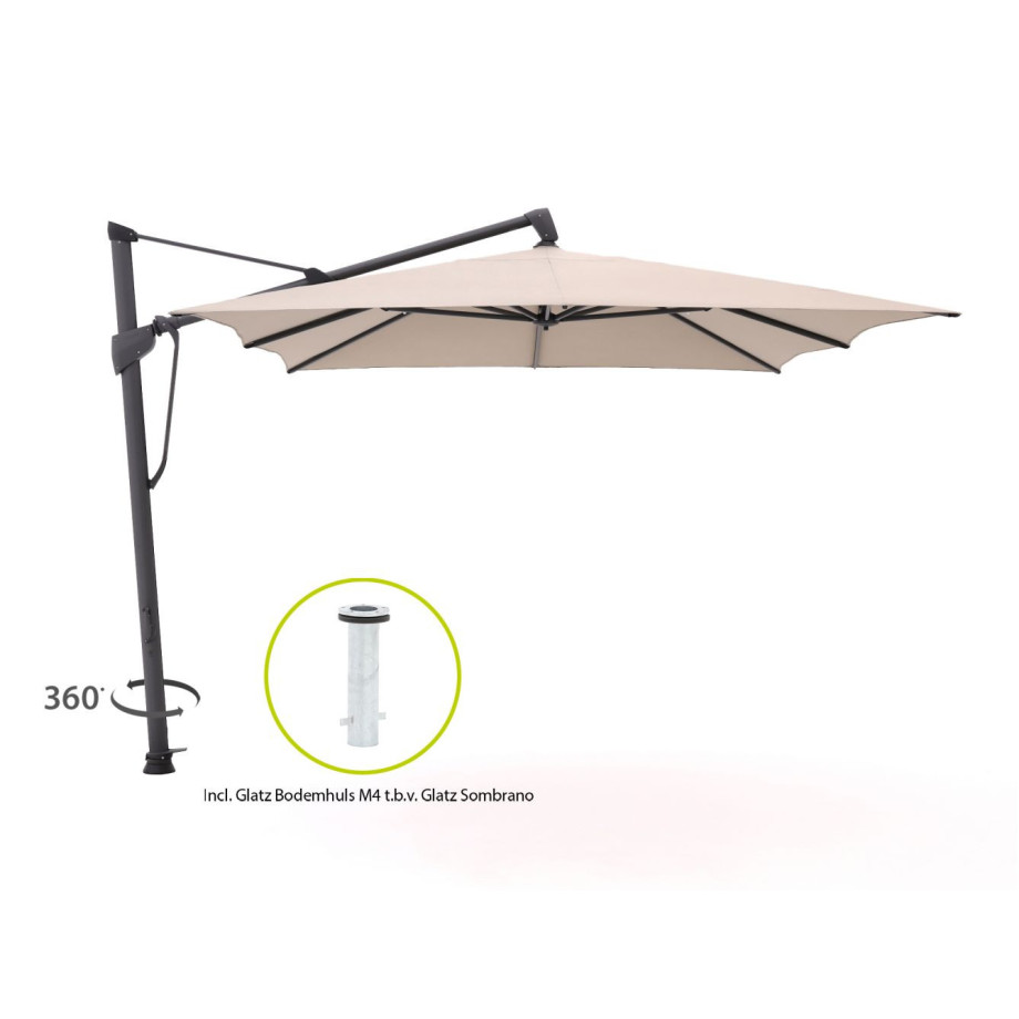 Glatz Sombrano S+ Easy zweefparasol 400x300cm - Laagste prijsgarantie! afbeelding 1