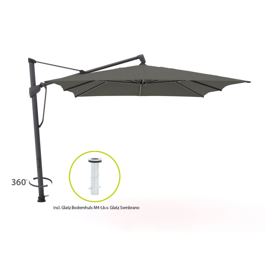 Glatz Sombrano S+ Easy zweefparasol 400x300cm - Laagste prijsgarantie! afbeelding 1