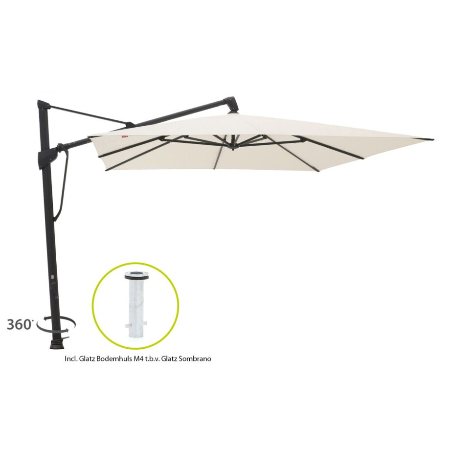 Glatz Sombrano S+ Easy zweefparasol 400x300cm - Laagste prijsgarantie! afbeelding 1