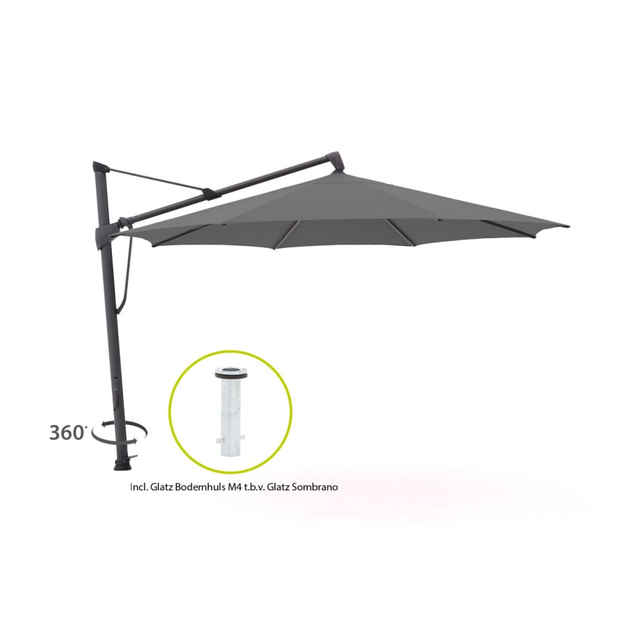 Glatz Sombrano S+ Easy zweefparasol ø 350cm - Laagste prijsgarantie! afbeelding 1