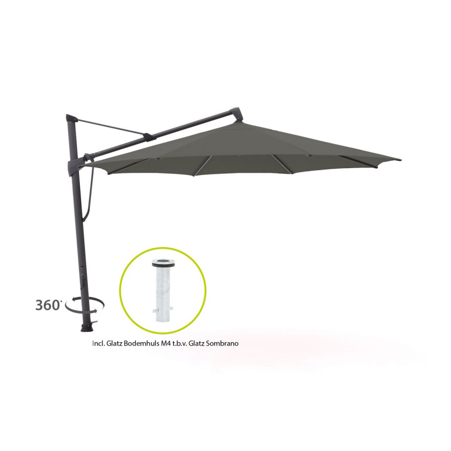 Glatz Sombrano S+ Easy zweefparasol ø 350cm - Laagste prijsgarantie! afbeelding 1