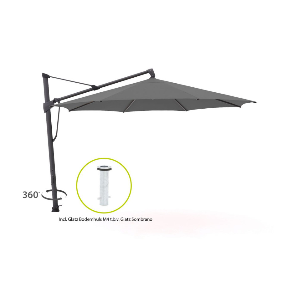 Glatz Sombrano S+ Easy zweefparasol ø 350cm - Laagste prijsgarantie! afbeelding 1