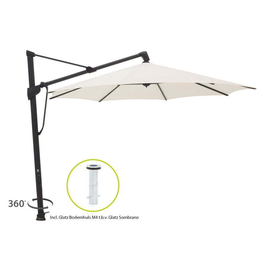 Glatz Sombrano S+ Easy zweefparasol ø 350cm - Laagste prijsgarantie! afbeelding 1