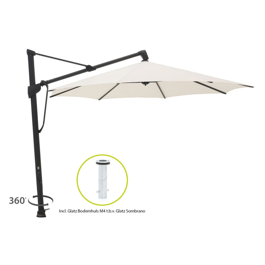 Glatz Sombrano S+ Easy zweefparasol ø 400cm - Laagste prijsgarantie! afbeelding 1