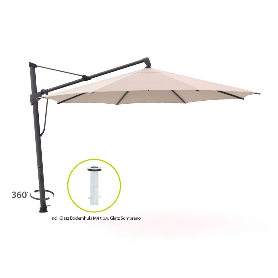 Glatz Sombrano S+ Easy zweefparasol ø 400cm - Laagste prijsgarantie! afbeelding 1