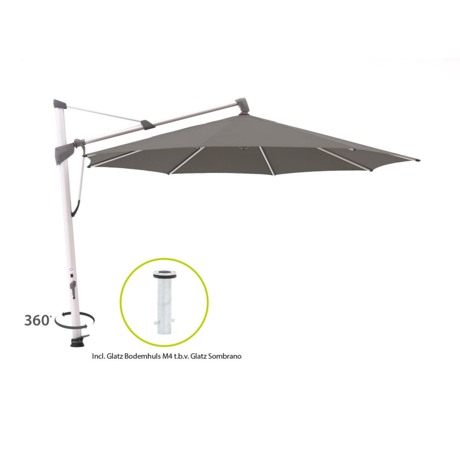 Glatz Sombrano S+ zweefparasol ø 350cm - Laagste prijsgarantie! afbeelding 1