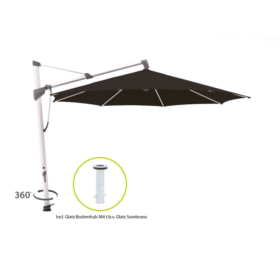 Glatz Sombrano S+ zweefparasol ø 350cm - Laagste prijsgarantie! afbeelding 1