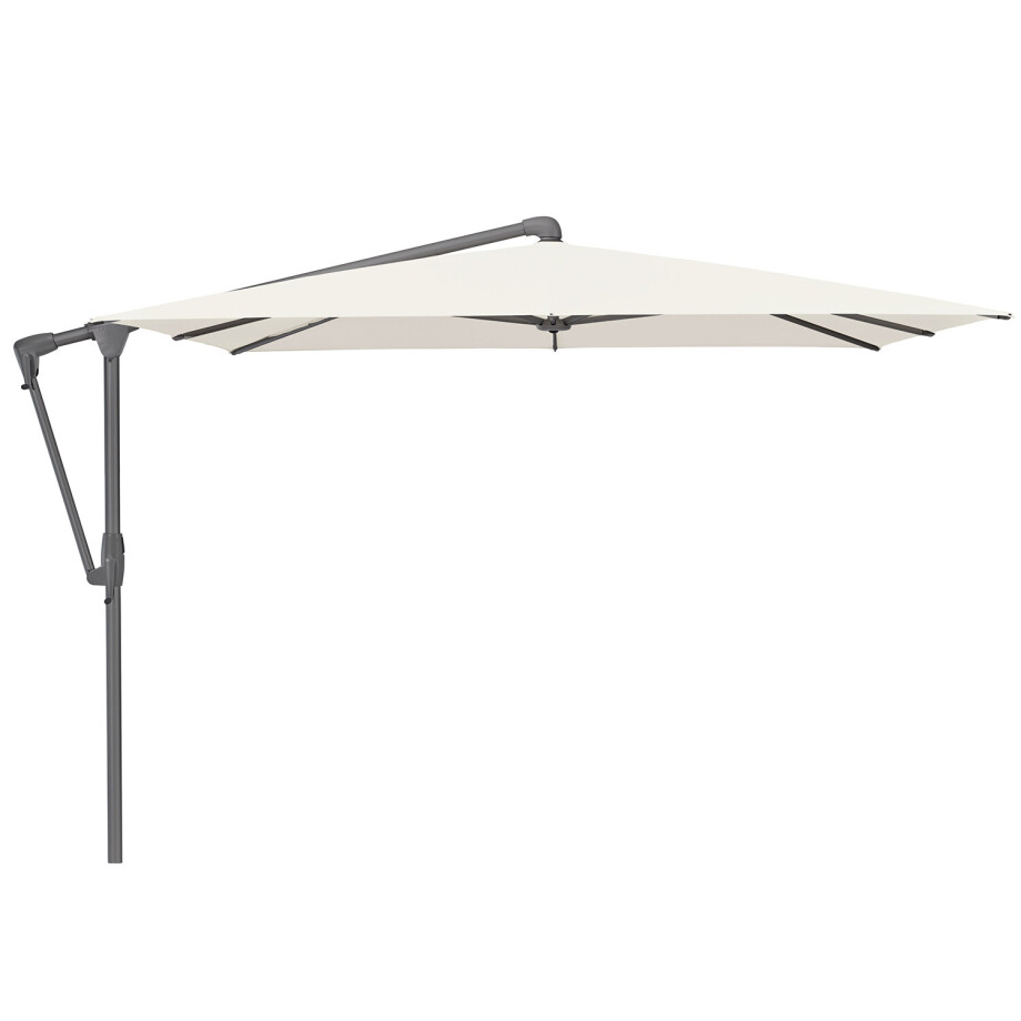 Glatz zweefparasol Sunwing® Casa easy 270x270cm stofklasse 2 Off white (antraciet frame) Glatz zweefparasol Sunwing® Casa easy 270x270cm stofklasse 2 Off white (antraciet frame) afbeelding