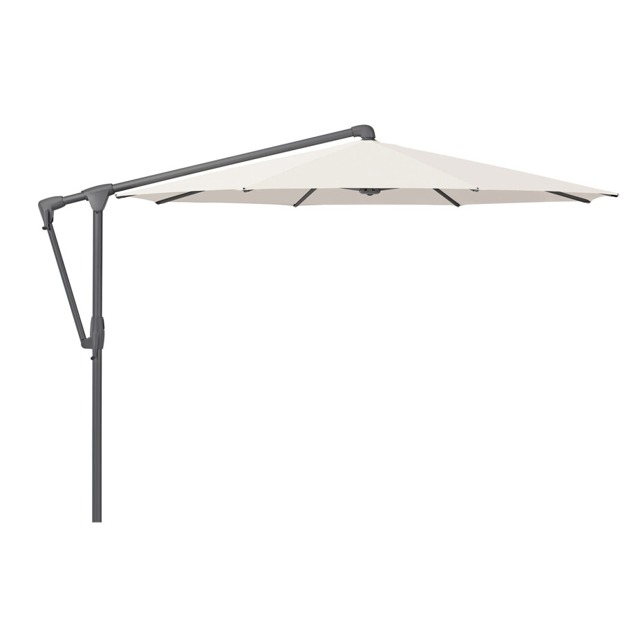 Glatz zweefparasol Sunwing® Casa 330cm rond Stofklasse 4 (antraciet frame) Vanilla afbeelding 