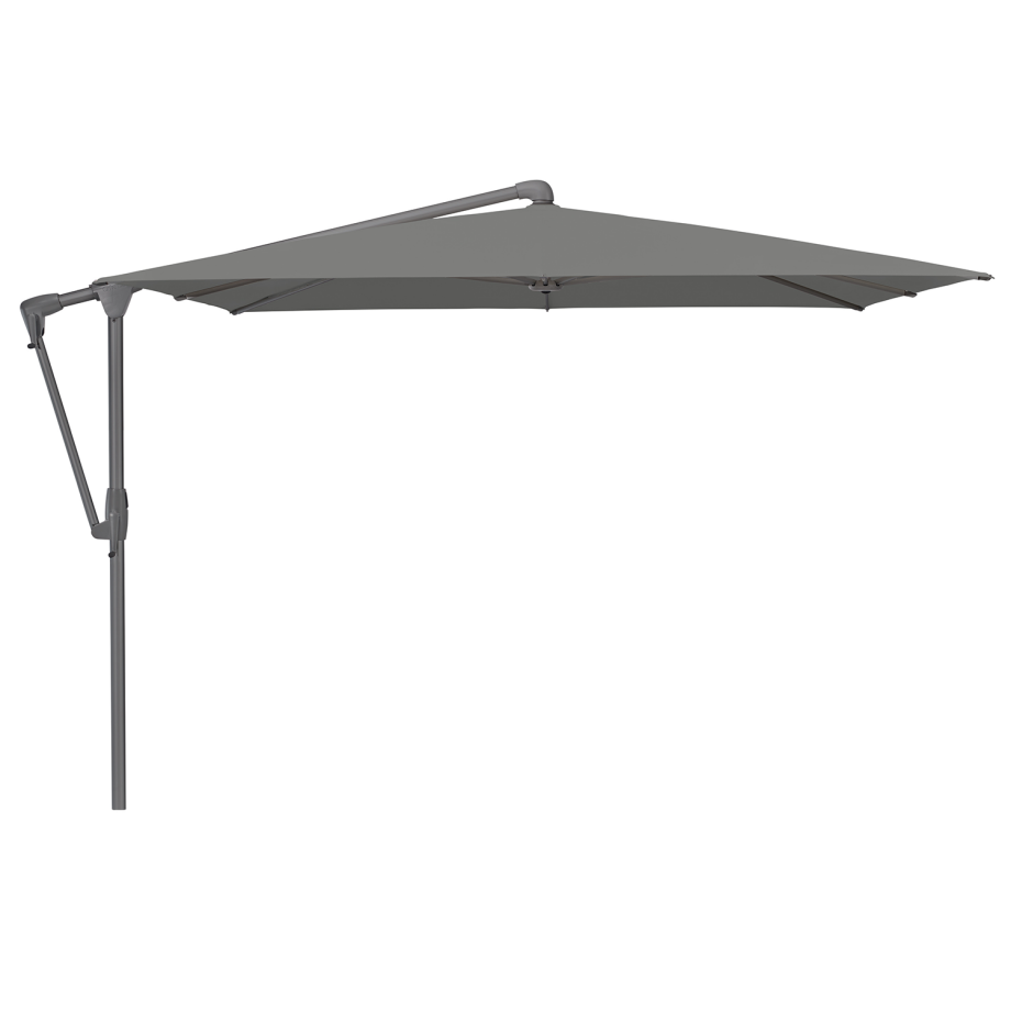 Glatz zweefparasol Sunwing® Casa easy 270x270cm stofklasse 2 stone grey (antraciet frame) afbeelding 