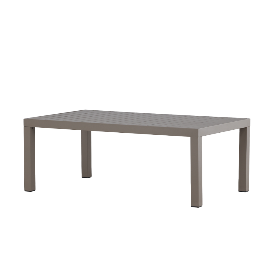 Glen aluminium tuin salontafel taupe - 120 x 45 cm afbeelding 1