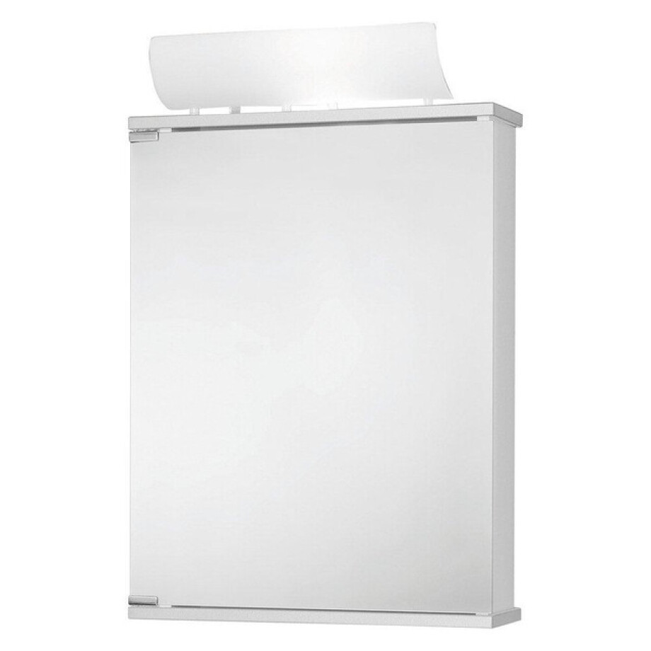 Go by Van Marcke Entro spiegelkast - 50x74x14cm - met verlichting - 1 stopcontact - MDF wit 111911020-0140 afbeelding 1