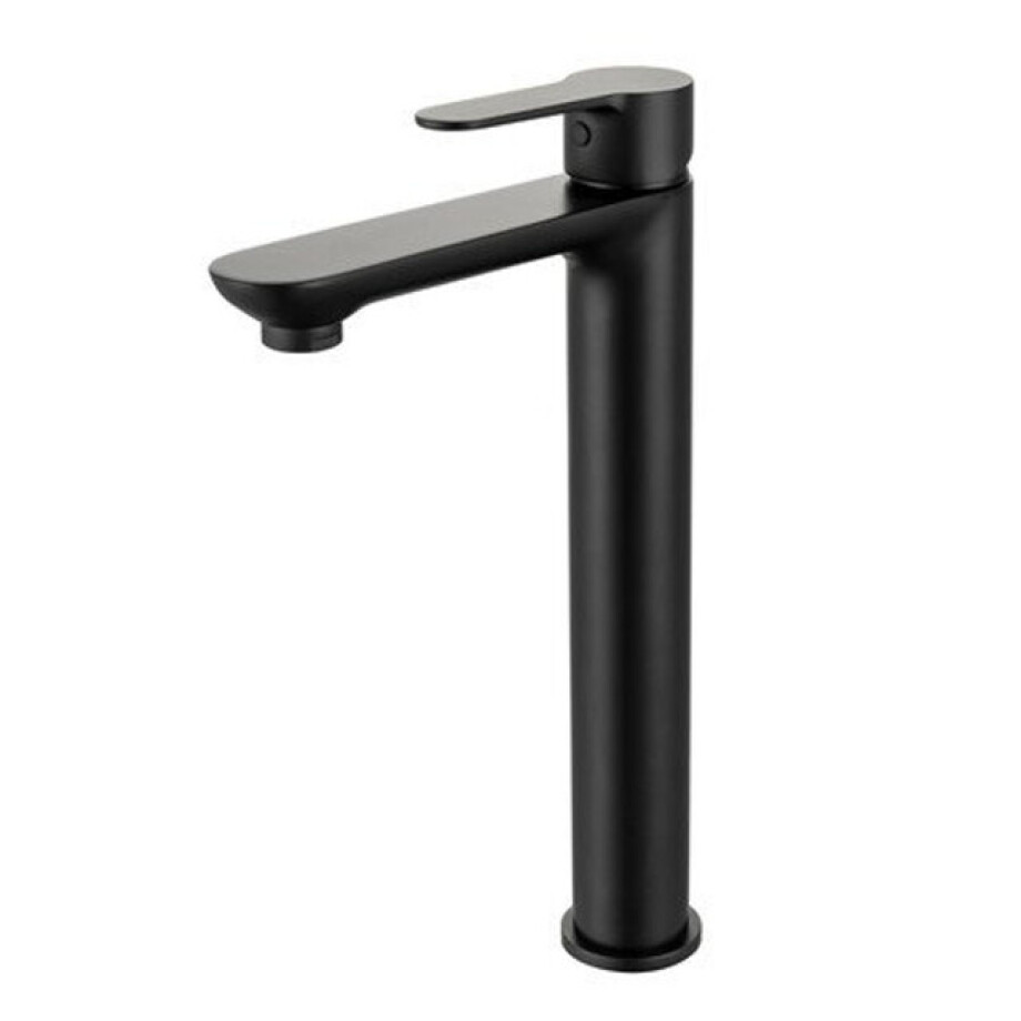 GO by Van Marcke Helene Wastafelmengkraan - eengreeps - verhoogd - 30.8cm - keramische schijven - mat zwart 8192-32 MB afbeelding 1